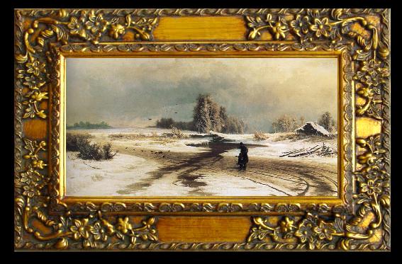 framed  unknow artist The Thaw, Ta068